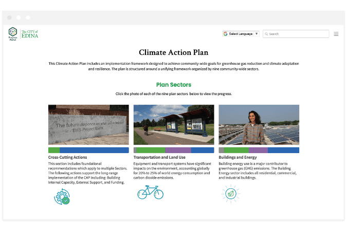 City of Edina Climate Action Strategy Dashboard