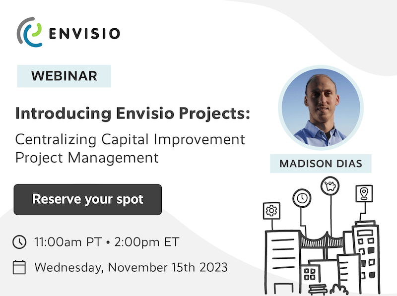 Image showing written details of the Envisio Projects Introduction Webinar