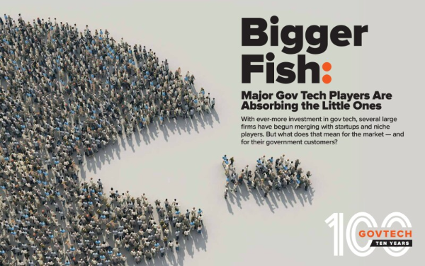 Front cover of 2025 GovTech 100 magazine edition