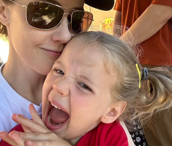 Photo of Elizabeth Steward from Envisio and her daughter