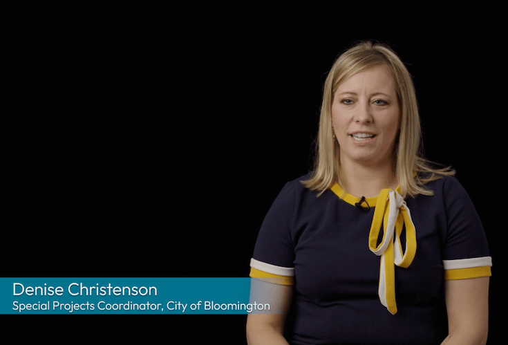 Video thumbnail of an Envisio customer speaking about how the city uses Envisio's strategy software.