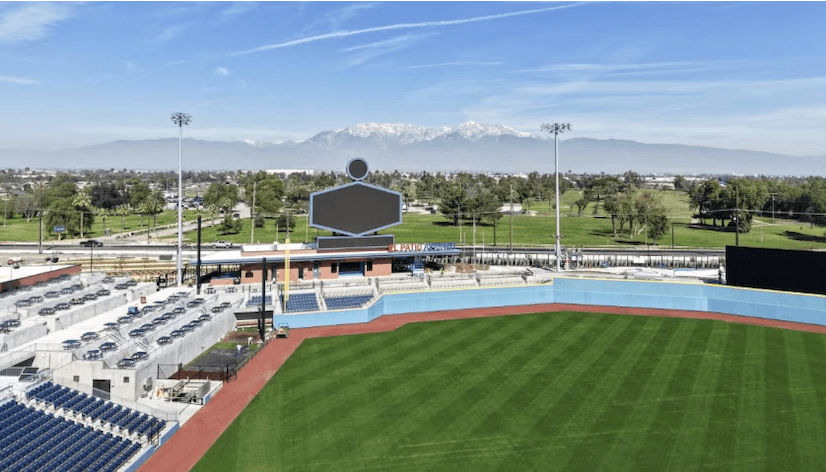 Photo of City of Ontario's new minor league baseball stadium.